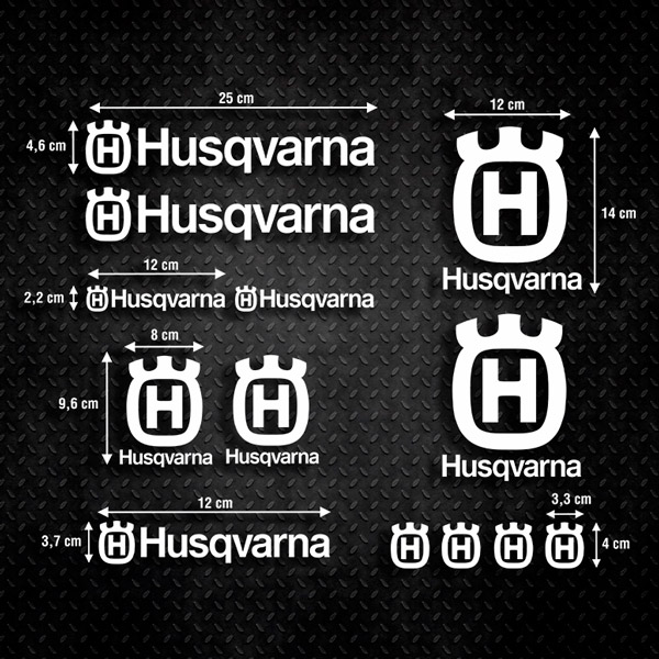 Set d'autocollants Husqvarna 0