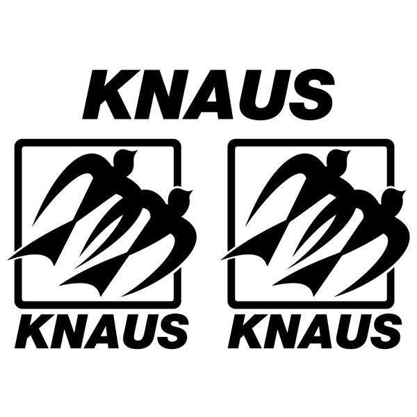 Stickers camping-car: Set d'autocollants Knaus