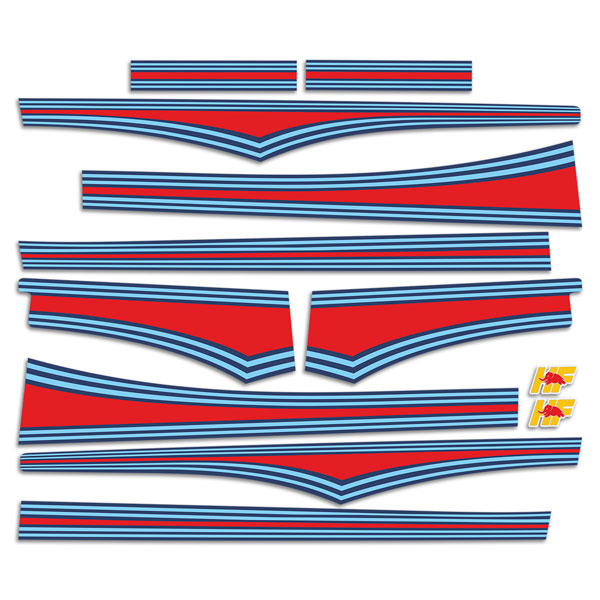 Autocollants: Kit Autocollants Lancia Delta Integrale HF Evo 1 M