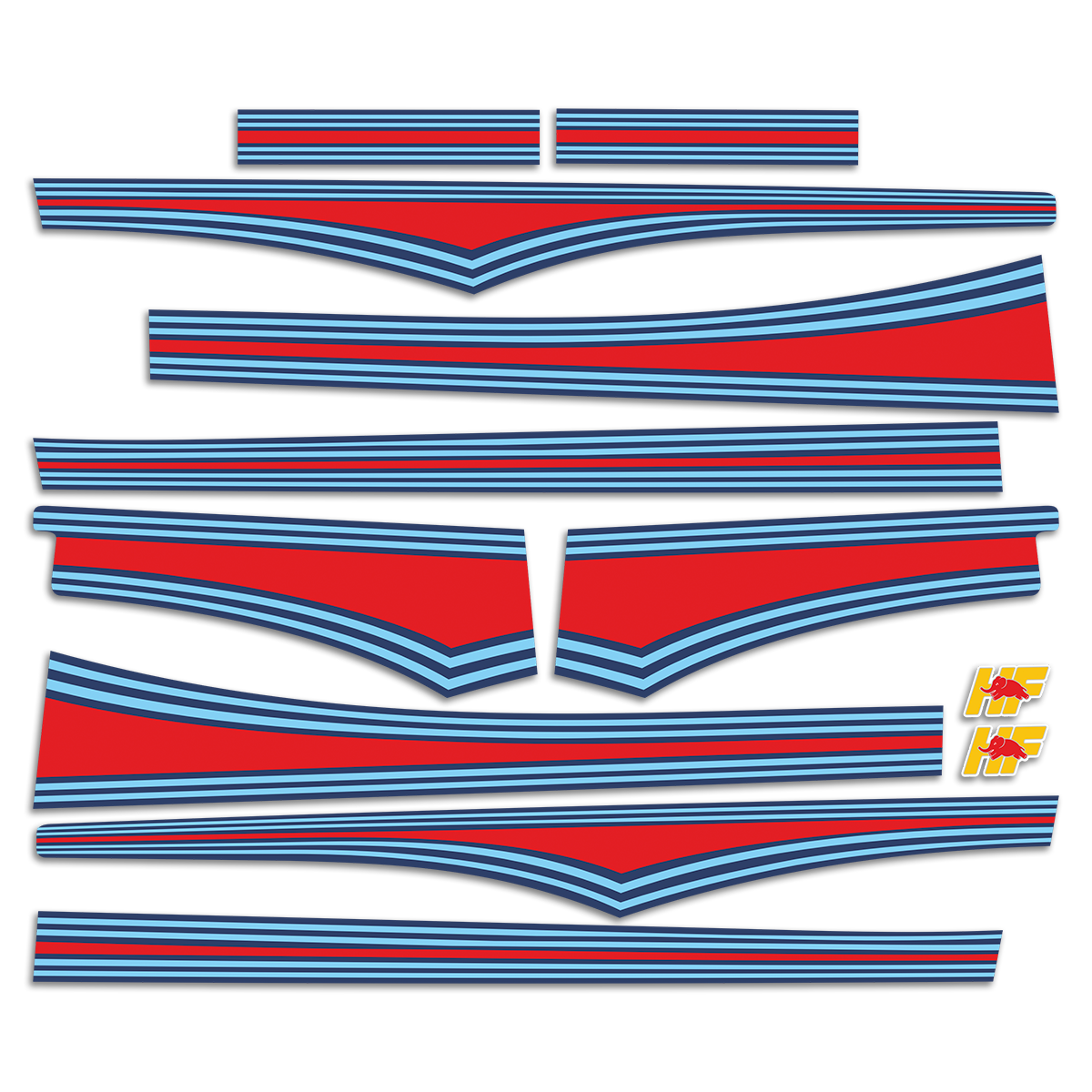 Autocollants: Kit Autocollants Lancia Delta Integrale HF Evo 1 M