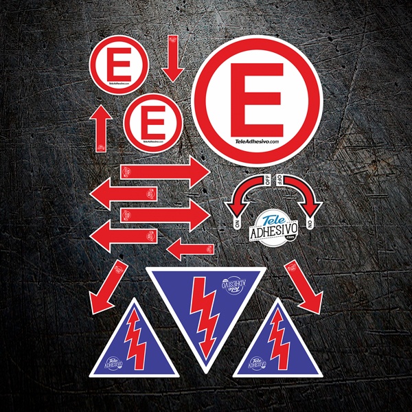 Autocollants: Set Rallye Vintage