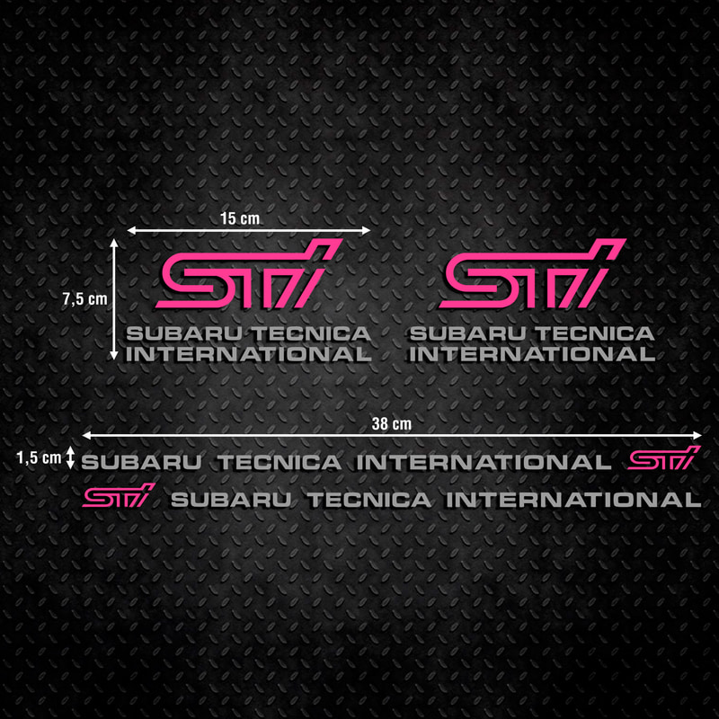 Autocollants: STI Subaru Tecnica International Kit