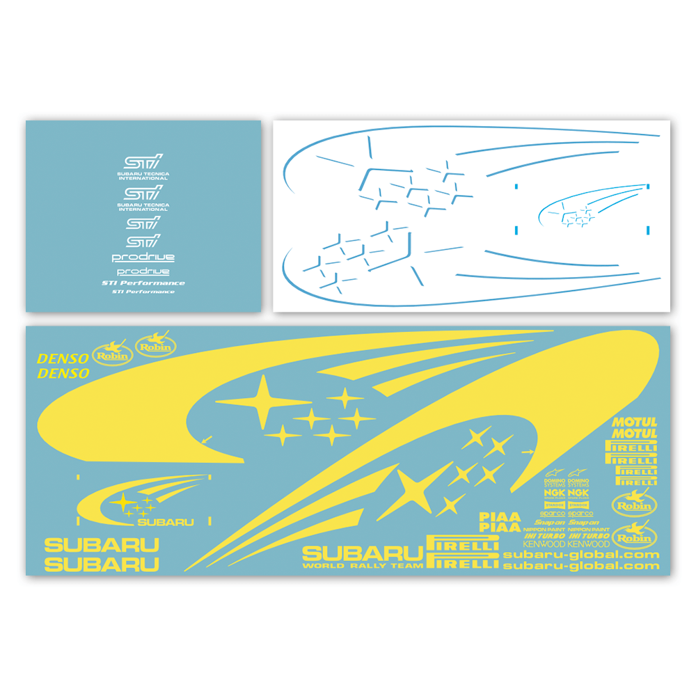 Autocollants: Livrée classique Subaru Impreza WRC