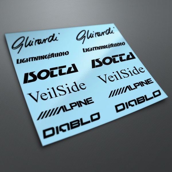 Autocollants: Kit de Logotypes Tuning 16