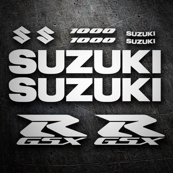 Autocollants: Set d'autocollants Suzuki GSX-R 1000