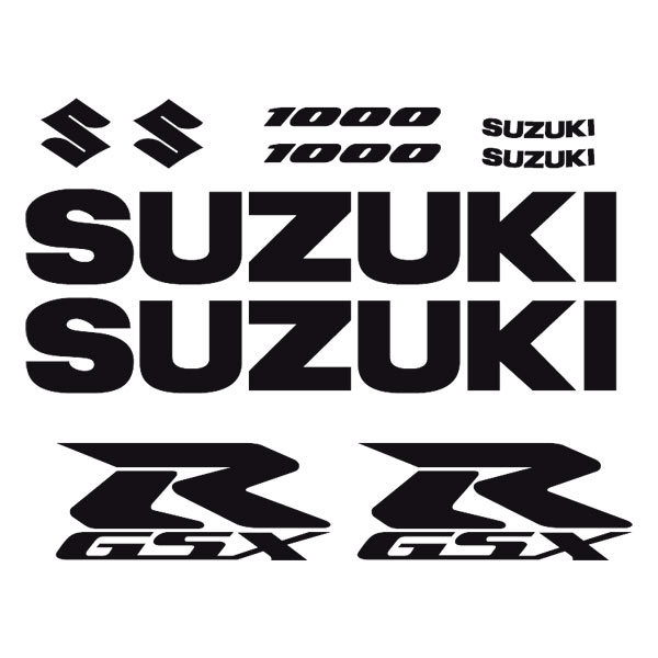 Autocollants: Set d'autocollants Suzuki GSX-R 1000