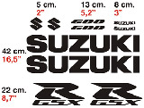 Autocollants: Suzuki GSXR 600 2