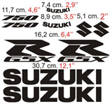 Autocollants: d Suzuki GSXR 750 2006 2