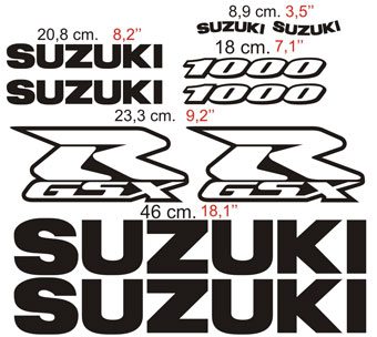 Autocollants: Suzuki GSX-R1000