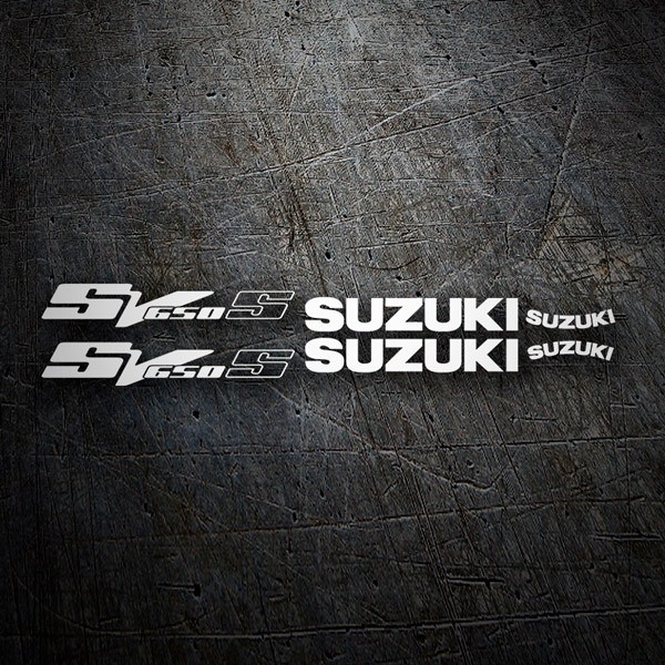 Autocollants: SV 650 2003 avec Texte et Logotype Stylis&eacute;