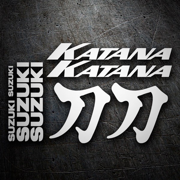 Autocollants: Suzuki Katana avec lettre japonaise