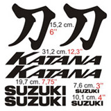 Autocollants: Suzuki Katana avec Tipographie Dynamique 2
