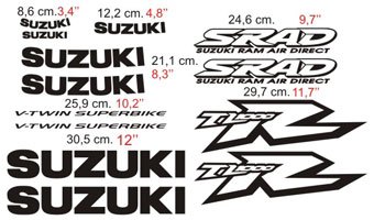 Autocollants: Suzuki TL 1000R v-twin superbike