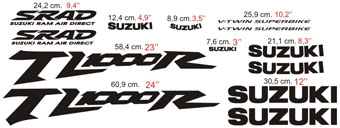 Autocollants: TL 1000R V-twin 1998 en Vari&eacute;s Tailles