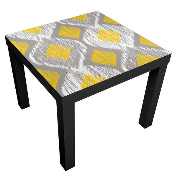 Stickers muraux: Sticker Ikea Lack Table Texture Rayée