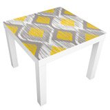 Stickers muraux: Sticker Ikea Lack Table Texture Rayée 3