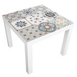 Stickers muraux: Sticker Ikea Lack Table Carreaux Peints 3