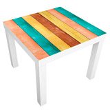 Stickers muraux: Sticker Ikea Lack Table Couleurs pastel des bois 3