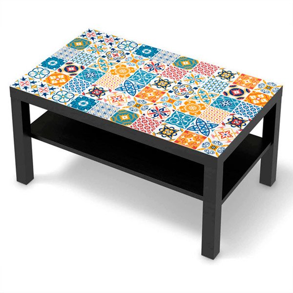 Stickers muraux: Sticker Ikea Lack Table Carreaux décoratifs