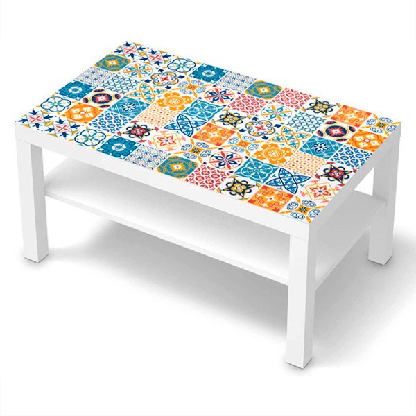 Stickers muraux: Sticker Ikea Lack Table Carreaux décoratifs