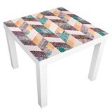 Stickers muraux: Sticker Ikea Lack Table Rhombus combinés 3