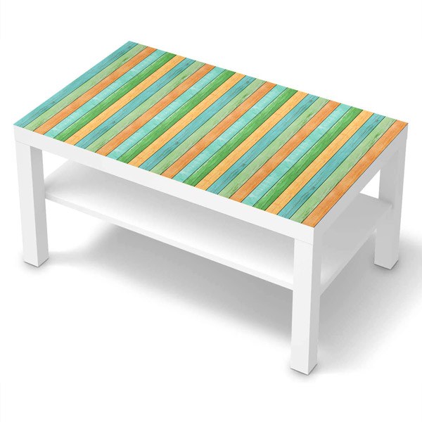 Stickers muraux: Sticker mural pour Ikea Lack Table Bois Pastel