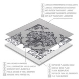 Stickers muraux: Sticker pour Ikea Lack Table Marbre Blanc 4