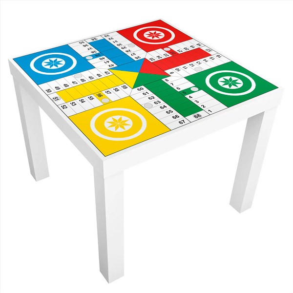 Stickers muraux: Sticker mural pour Ikea Lack Parchis