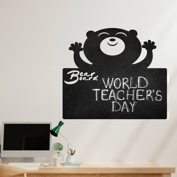 Stickers pour enfants: Tableau de l'ours heureux