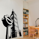 Stickers muraux: Le Big Ben et un panneau de métro 4