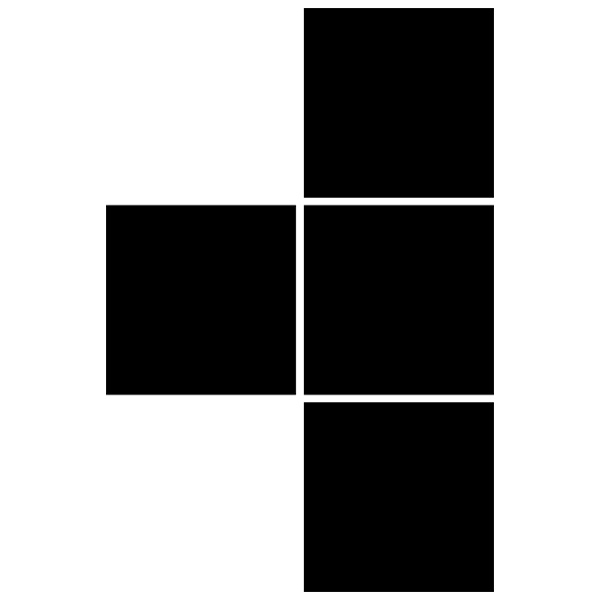 Stickers muraux: Tetris - Pièce en T