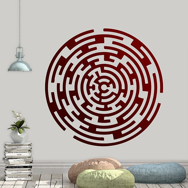 Stickers muraux: Labyrinthe circulaire