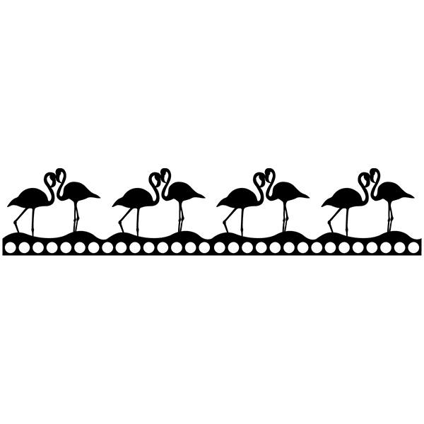 Stickers muraux: Frise murale Flamencos