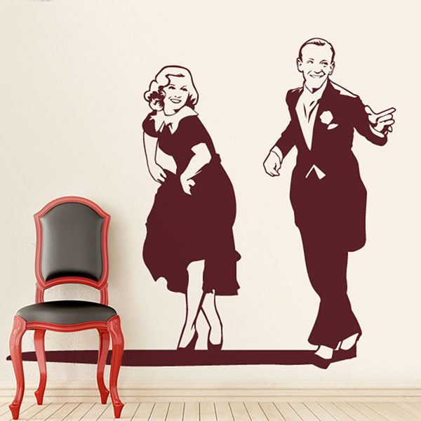 Stickers muraux: Fred Astaire et Ginger Rogers