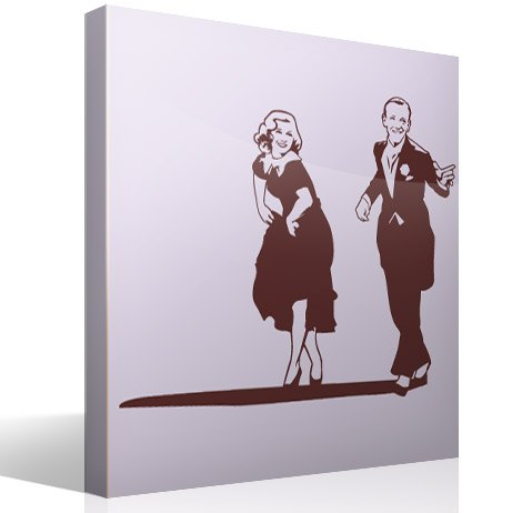 Stickers muraux: Fred Astaire et Ginger Rogers