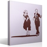 Stickers muraux: Fred Astaire et Ginger Rogers 4