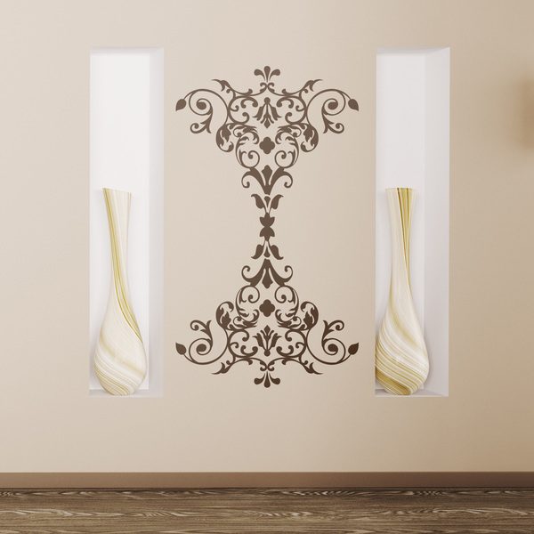 Stickers muraux: Ornement floral baroque