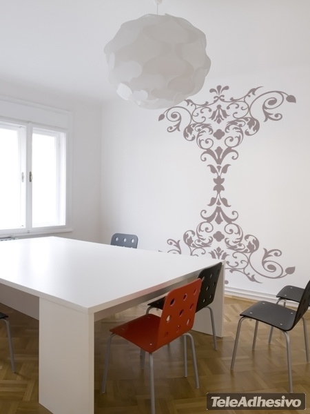 Stickers muraux: Ornement floral baroque
