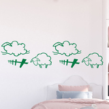 Stickers pour enfants: Frise murale moutons 3