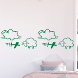 Stickers pour enfants: Frise murale moutons 3
