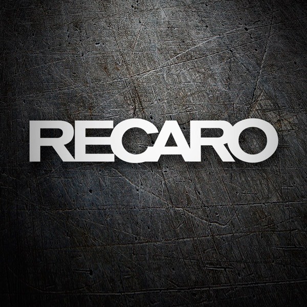 Autocollants: Recaro en Typographie Bold