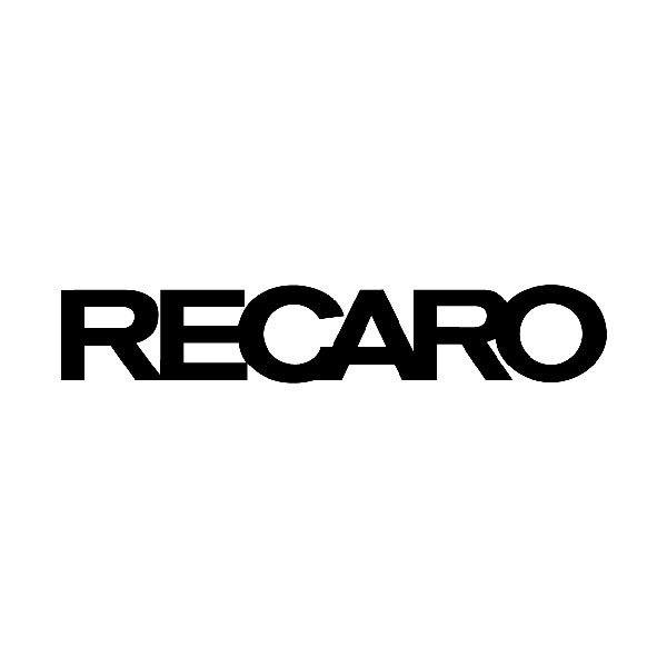 Autocollants: Recaro en Typographie Bold