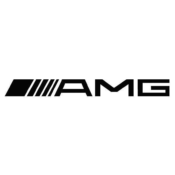 Autocollants: Logotype Mercedes AMG avec Bandes Lat&eacute;rales