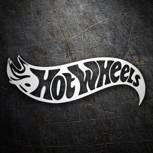 Autocollants: Logo Hot Wheels avec Flamme