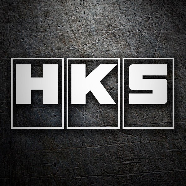 Autocollants: HKS en Cadre Rectangulaire