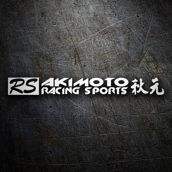 Autocollants: RS Akimoto Racing Sports avec Lettres Japonaises