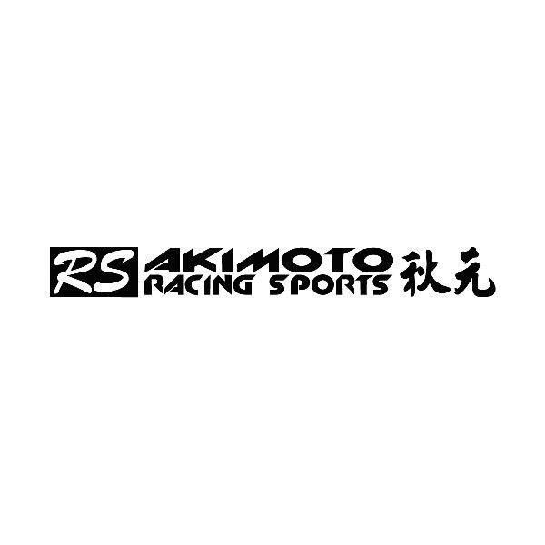 Autocollants: RS Akimoto Racing Sports avec Lettres Japonaises