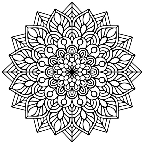 Stickers muraux: Mandala ovale
