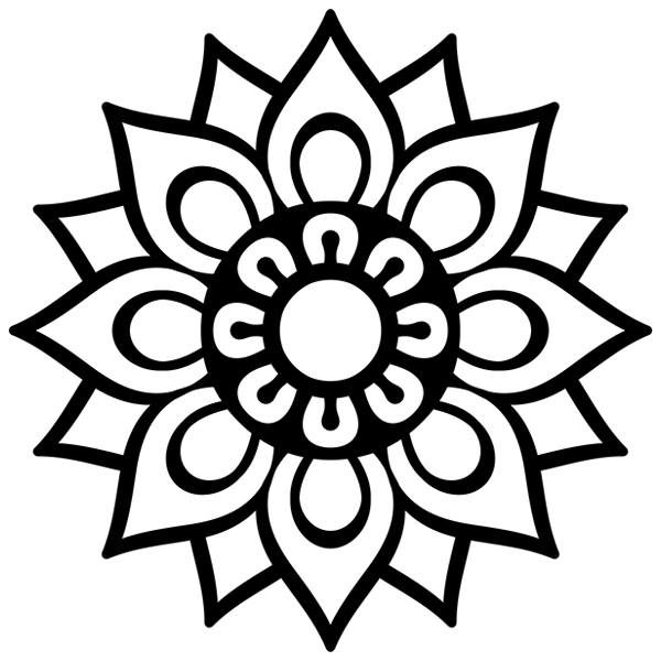 Stickers muraux: Mandala simple