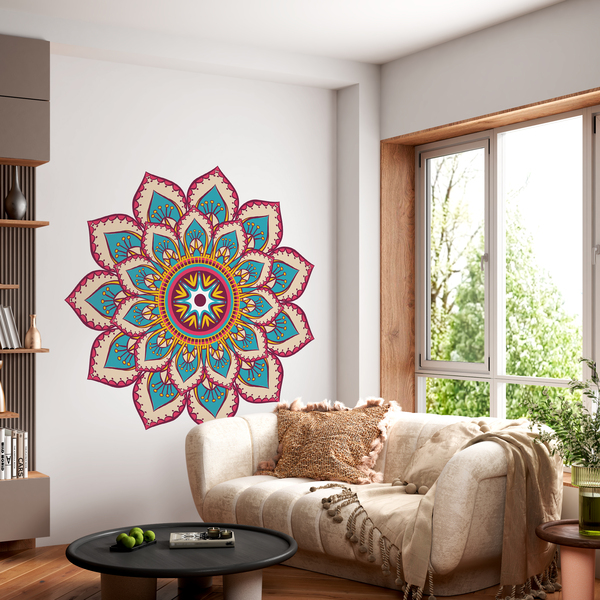 Stickers muraux: Mandala hindou